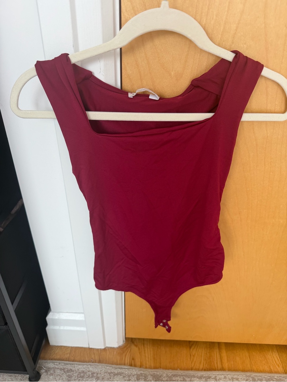 Stradivarius Sleeveless Bodysuit - Burgundy Wine